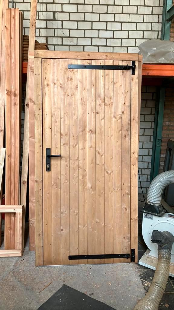 Deur tbv tuinhuisje of overkapping, Tuin en Terras, Palen, Balken en Planken, Zo goed als nieuw, Balken, 250 cm of meer, Ophalen