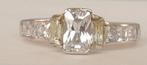 Witgouden dames ring, Verzenden, Wit, Zo goed als nieuw, 17 tot 18