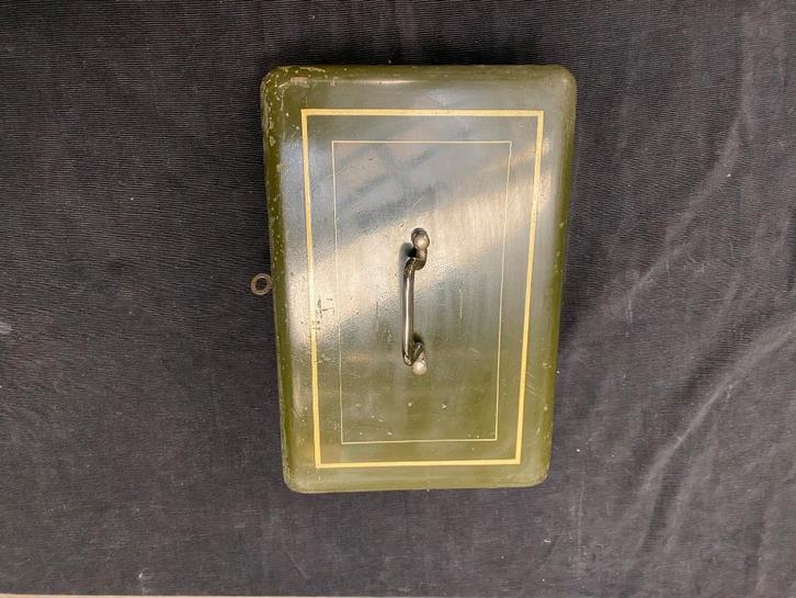 Franse antieke kluis geld kist, Huis en Inrichting, Brandblussers en Brandkasten, Gebruikt, Brandkast, Ophalen
