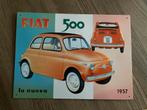 Mooi metalen bord Fiat 30x 40 cm, Verzamelen, Ophalen of Verzenden, Zo goed als nieuw, Auto's