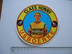 sticker oud Ronny Claes wielrennen belgie ijsboerke racefiet, Verzenden, Zo goed als nieuw, Bedrijf of Vereniging