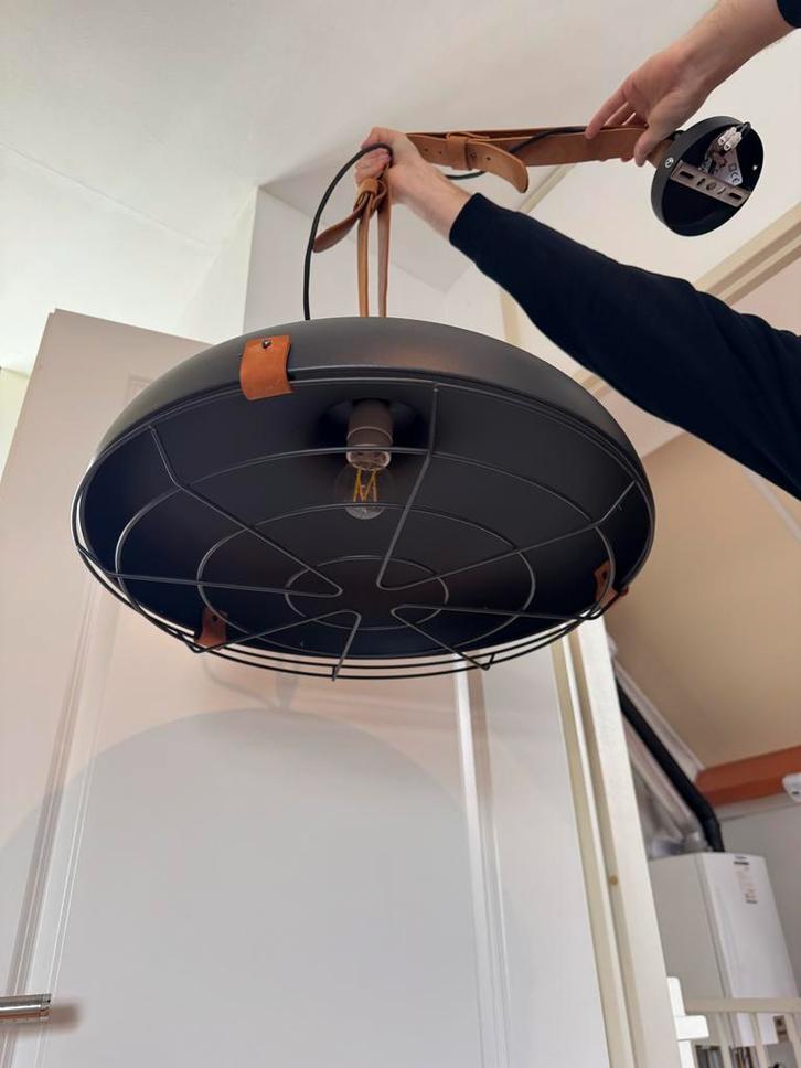 Loods 5 Cinto 51 Hanglamp Zwart, Huis en Inrichting, Lampen | Hanglampen, Gebruikt, 50 tot 75 cm, Metaal, Ophalen