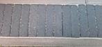 zeer goede klinkers 20x5x7 cm antraciet en 5 bandjes, Ophalen, Gebruikt, Klinkers, Minder dan 5 m²
