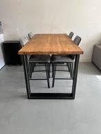 Romaro bartafel met stoelen! 180cm, Huis en Inrichting, 150 tot 200 cm, Rechthoekig, Zo goed als nieuw, Ophalen