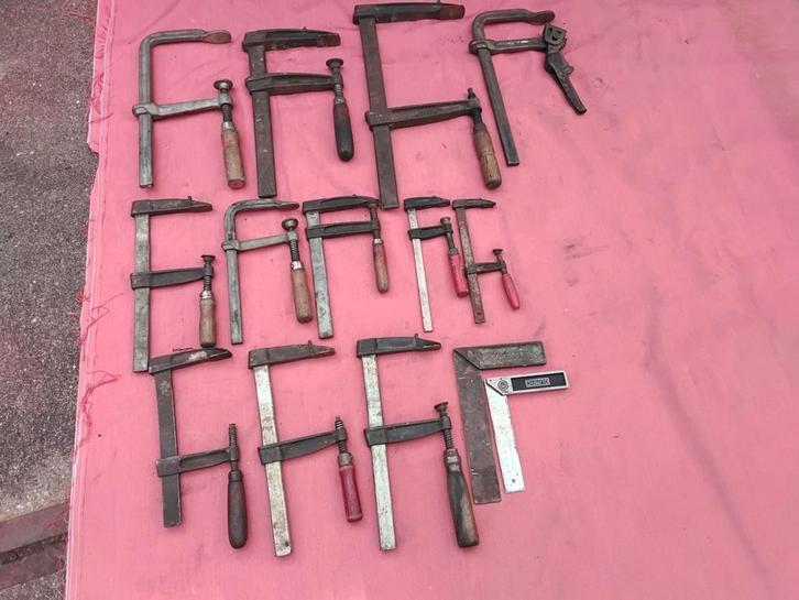 LIJMTANGEN/KLEMMEN GROOT&klein DIVERS. Winkelhaak Vintage, Hobby en Vrije tijd, Overige Hobby en Vrije tijd, Zo goed als nieuw