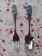 Vintage keltum kinderbestek  Set - Zon en Wolken, Antiek en Kunst, Antiek | Bestek, Ophalen of Verzenden