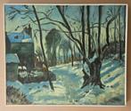Signatuur Kees Bol bijgezet. Maar prachtig olieverf. Winter., Antiek en Kunst, Ophalen of Verzenden