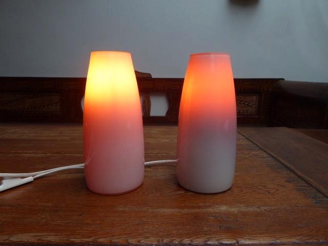 2 vintage opaline lampen, Antiek en Kunst, Antiek | Lampen, Ophalen of Verzenden