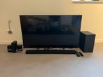 TV  en Soundbar met Subwoofer, Ophalen, Bluetooth, Zo goed als nieuw