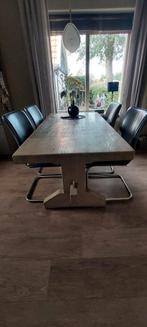 Tafel met 4 stoelen, Huis en Inrichting, Ophalen, Eikenhout, 50 tot 100 cm, 150 tot 200 cm