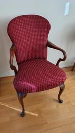 Queen Anne fauteuil met zwanenhals armleuningen, Antiek en Kunst, Ophalen