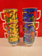 Keith Haring Könitz stapelbekers geel en blauw, Huis en Inrichting, Keuken | Servies, Nieuw, Ophalen of Verzenden, Overige stijlen