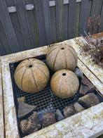 Tuinfontein met 3 bollen en pomp, Tuin en Terras, Ophalen, Gebruikt, Graniet, Fontein