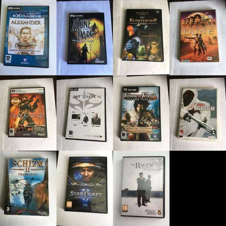 diverse spellen partij 11 stuks pc games OOK LOS, Spelcomputers en Games, Games | Pc, Zo goed als nieuw, Avontuur en Actie, 1 speler