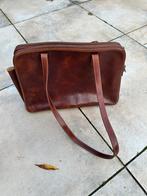 Leren laptop tas werk cognac, 40 tot 60 cm, 30 cm of meer, Gebruikt, Bruin