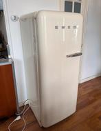 Retro SMEG FAB28 Koelkast - Crème, Ophalen, Gebruikt, 200 liter of meer, 60 cm of meer