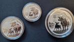 Set van Year of the Ox 2021 - 999 zilver - Lunar III, Ophalen of Verzenden, Zilver