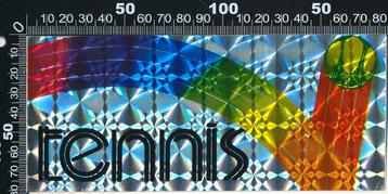 Sticker: Tennis (Glittersticker) beschikbaar voor biedingen