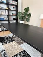 Essen Eettafel - Massief Hout, Zwart RVS Onderstel, Antiek en Kunst, Ophalen