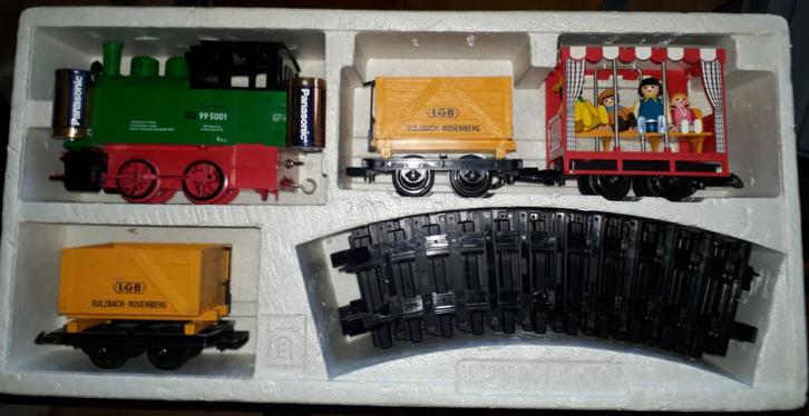 LGB Toy Train treinset compleet op batterij en met railset, Hobby en Vrije tijd, Modeltreinen | Overige schalen, Gebruikt, Treinset