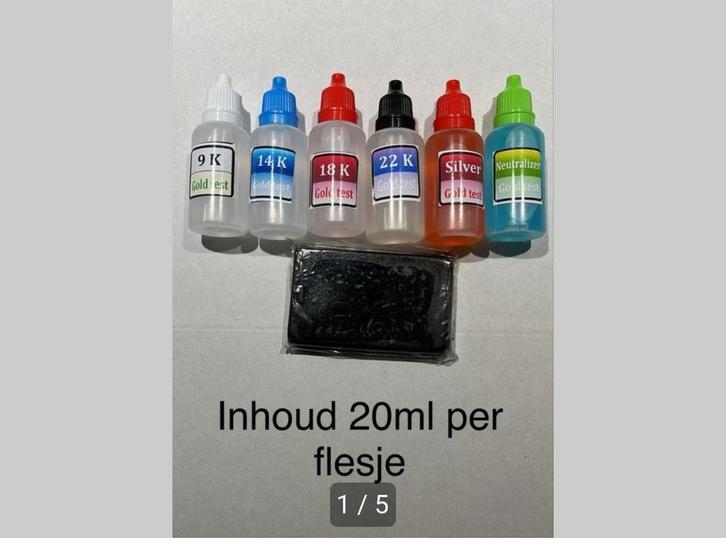 Toetswater tester goud zilver antiek diamant 14k gratis 18k, Sieraden, Tassen en Uiterlijk, Overige Accessoires, Nieuw, Ophalen