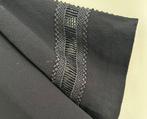 Devernois, zwarte jurk, viscose, maat 40/42, Zwart, Ophalen of Verzenden, Zo goed als nieuw, Knielengte