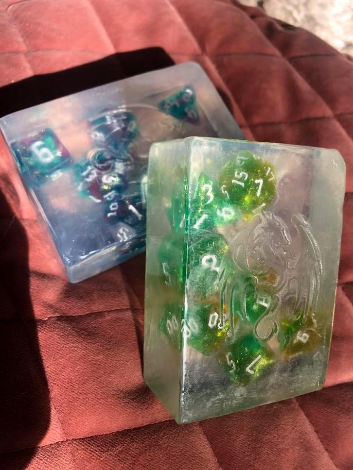 Dnd dice set zeep, Sieraden, Tassen en Uiterlijk, Uiterlijk | Lichaamsverzorging, Nieuw, Bad & Douche, Ophalen of Verzenden