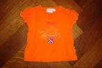 Feetje Koningsdag roezel t-shirt oranje goud vlag KOETSJE 68, Meisje, Ophalen of Verzenden, Zo goed als nieuw, Feetje