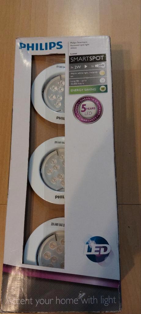 Philips Lunar Smartsport LED Spots - Nieuw in doos!, Huis en Inrichting, Lampen | Hanglampen, Nieuw, Minder dan 50 cm, Kunststof