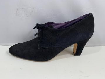 Fred de la Bretoniere mt 41 zwart suède elegante schoenen.  beschikbaar voor biedingen