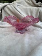 Gesigneerde Art Glass Schaal - Roze & Oranje - '08, Ophalen of Verzenden