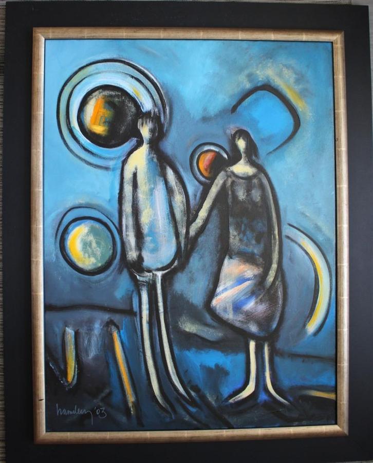 Jos Hameleers geb. Maastricht 1948, fraaie olie/doek., Antiek en Kunst, Kunst | Schilderijen | Klassiek, Ophalen