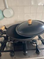 Gietijzeren wokpan, Ophalen of Verzenden, Zo goed als nieuw, Gietijzer, Wok