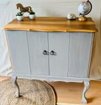 Brocante kastje taupe eiken, Huis en Inrichting, Ophalen, Zo goed als nieuw, 25 tot 50 cm, 50 tot 100 cm