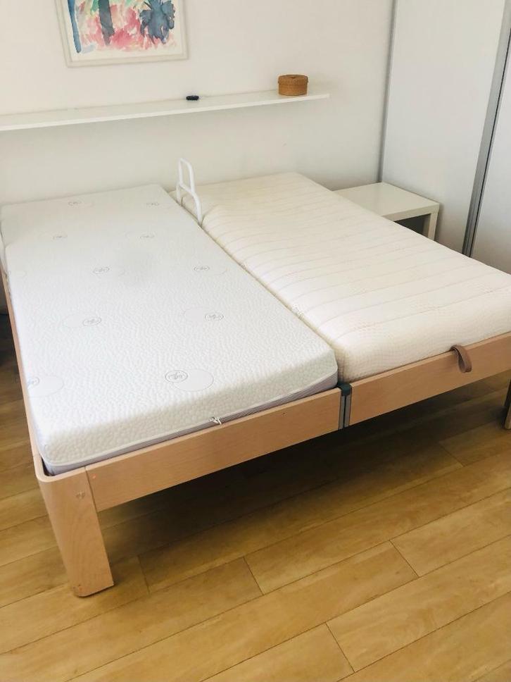 2 persoonsbed Auping ombouw medisch matras Deron, Huis en Inrichting, Slaapkamer | Bedden, Gebruikt, Tweepersoons, 180 cm, 200 cm