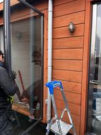 Aluminium openslaande deuren met glas 3 stuks, Doe-het-zelf en Verbouw, Kozijnen en Schuifpuien, Ophalen, 225 cm of meer, Aluminium