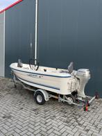 Prachtige Quicksilver 410 visboot met honda 8 pk 4 takt, Watersport en Boten, Vis- en Consoleboten, Ophalen, Tot 10 pk, 6 meter of meer