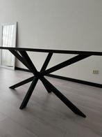 Mooie Eettafel met Stijlvol Onderstel, Ophalen, 100 tot 150 cm, Zo goed als nieuw, Vijf personen of meer