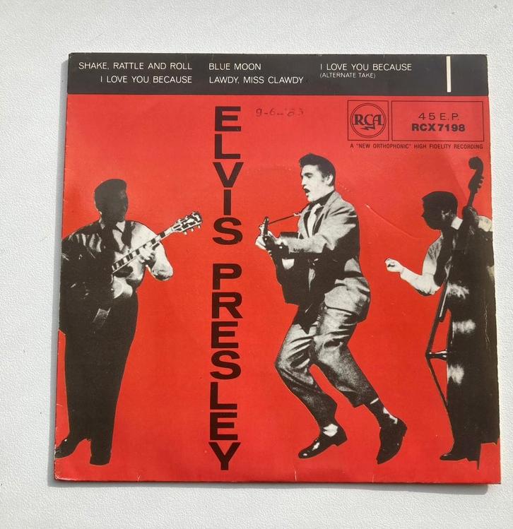 EP - Elvis Presley - Shake Rattle and Roll, Cd's en Dvd's, Vinyl Singles, Gebruikt, EP, Pop, 7 inch, Verzenden