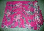 Batik sarong wikkelrok omslagdoek roze met vissen, Zo goed als nieuw
