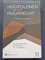 Hoofdlijnen in het Huurrecht, Nieuw, A.M. Kloosterman, H.J. Rossel, M. van Heeren, Alpha, HBO