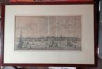 Kopergravure 1663 Amsterdam van 't Y aan te sien, Antiek en Kunst, Kunst | Etsen en Gravures, Ophalen of Verzenden