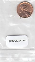S22-QEE-0020-M150 United States 1 Cent UNC 1963 KM201 D, Postzegels en Munten, Munten | Amerika, Losse munt, Verzenden, Noord-Amerika