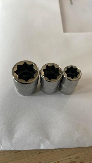 Snap-on nieuwe ster doppen 3/8. 5/16 en 1/4 met 1/4 aansluit beschikbaar voor biedingen