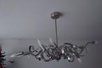 Elegante kroonluchter met krullen, Ophalen, Zo goed als nieuw, Metaal, Modern