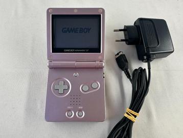 Gameboy Advance SP Pink / Roze + oplader - Nintendo GBA SP beschikbaar voor biedingen