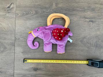 Nieuw zgan paars olifanten tasje handtasje pluche beschikbaar voor biedingen