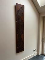 Houten speculaasvorm met handgesneden Pierrot, Antiek en Kunst, Kunst | Beelden en Houtsnijwerken, Ophalen of Verzenden