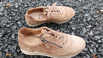 Gabor low top cognac leren  dames- sneaker maat 37 / 4 ½. beschikbaar voor biedingen