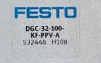 FESTO - Lineaire aandrijving - DGC-32-100-KF-PPV-A - 532448, Hobby en Vrije tijd, Ophalen of Verzenden, Zo goed als nieuw